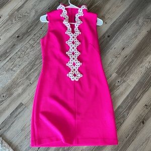 Hot pink mini dress!